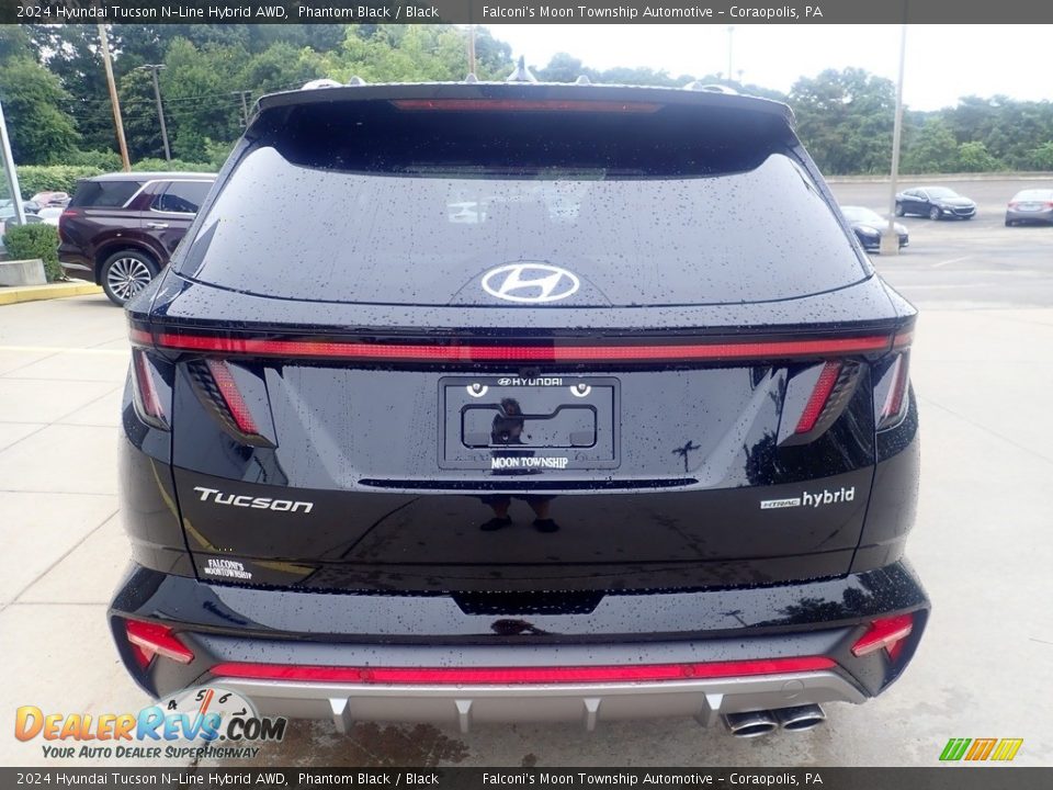 2024 Hyundai Tucson N-Line Hybrid AWD Phantom Black / Black Photo #3