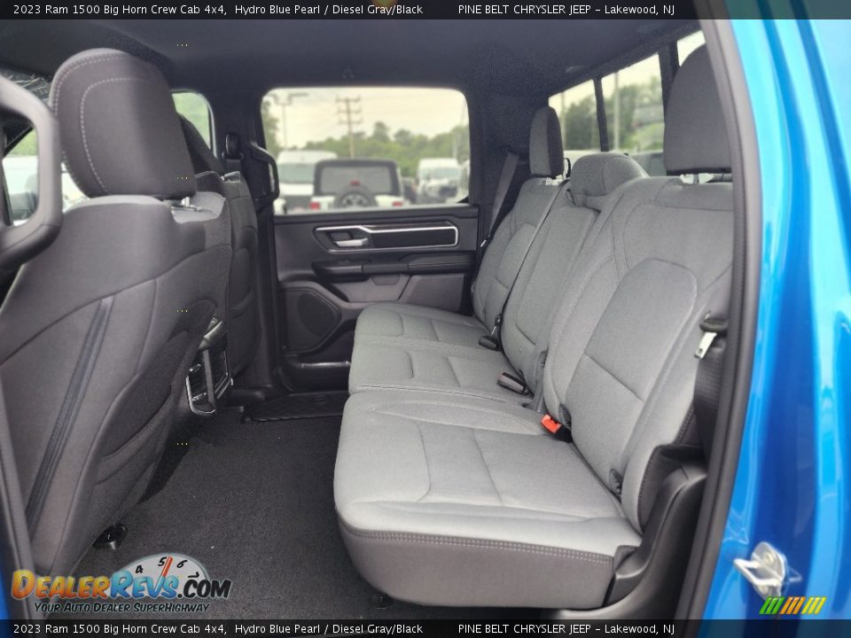 Rear Seat of 2023 Ram 1500 Big Horn Crew Cab 4x4 Photo #7