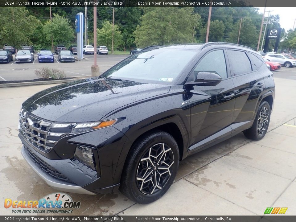 Front 3/4 View of 2024 Hyundai Tucson N-Line Hybrid AWD Photo #7