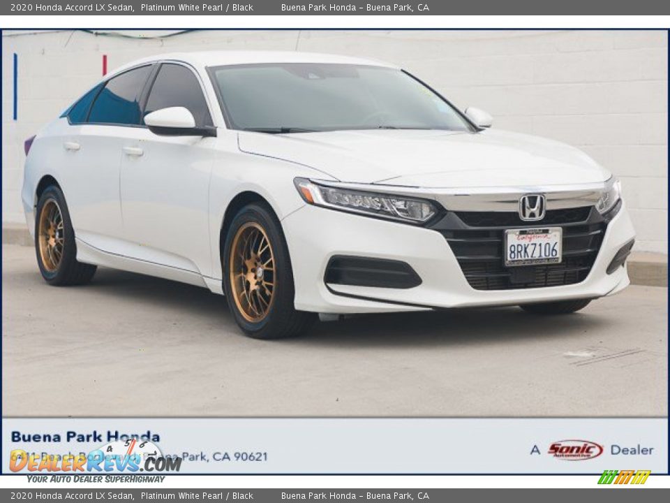 2020 Honda Accord LX Sedan Platinum White Pearl / Black Photo #1