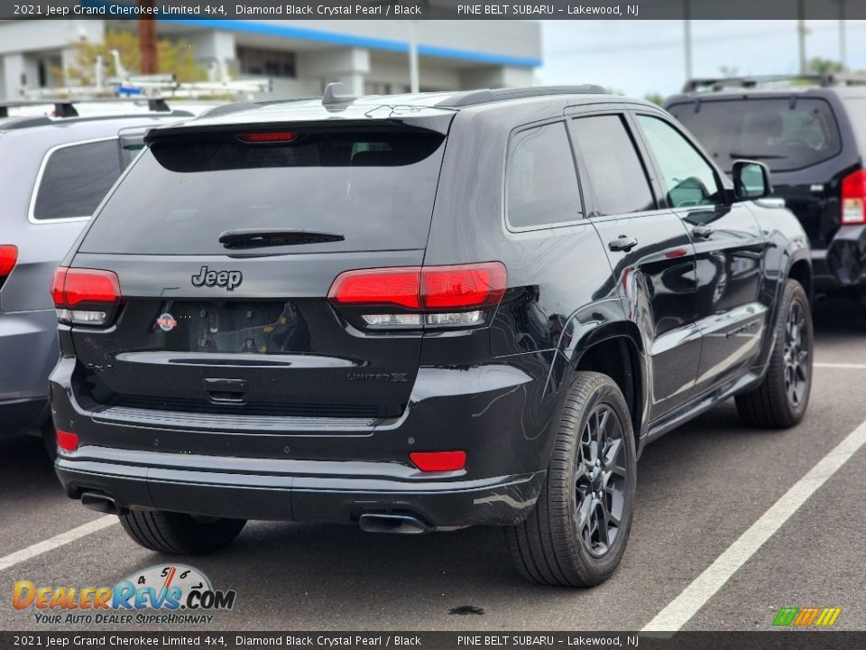 Diamond Black Crystal Pearl 2021 Jeep Grand Cherokee Limited 4x4 Photo #3