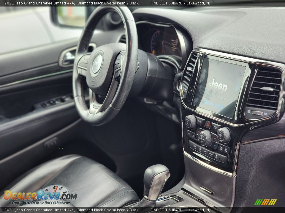 2021 Jeep Grand Cherokee Limited 4x4 Diamond Black Crystal Pearl / Black Photo #6