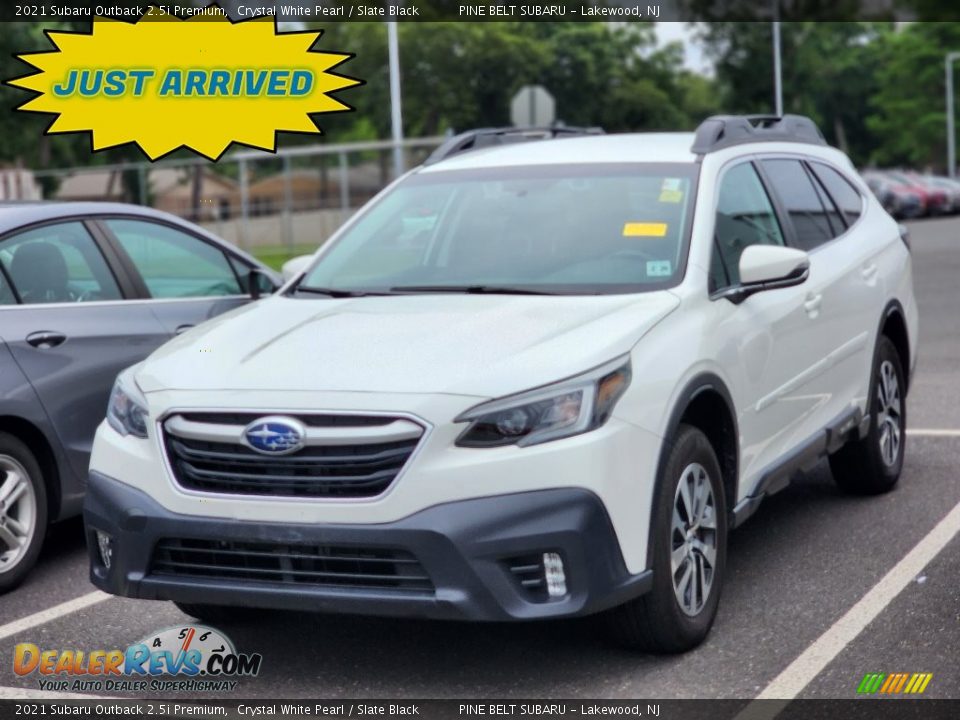 2021 Subaru Outback 2.5i Premium Crystal White Pearl / Slate Black Photo #1