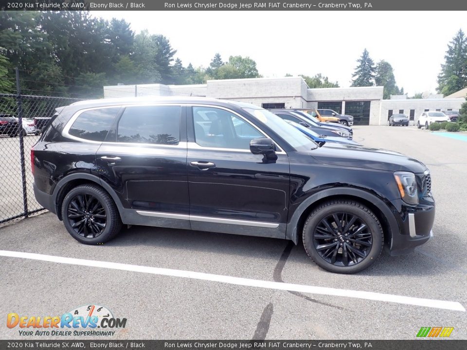 2020 Kia Telluride SX AWD Ebony Black / Black Photo #4