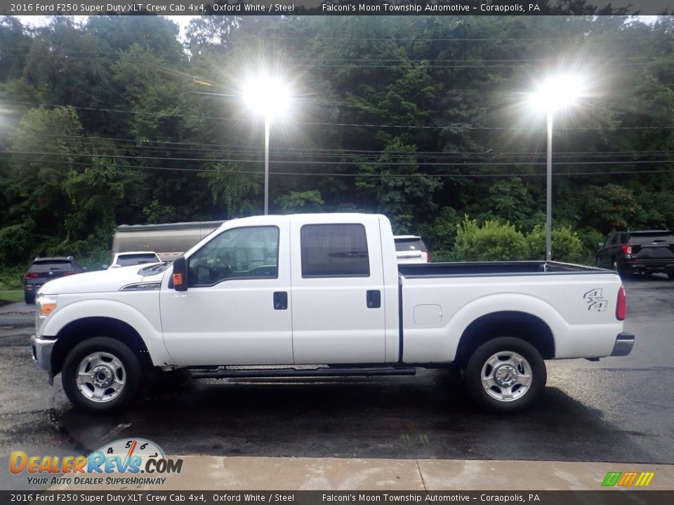 2016 Ford F250 Super Duty XLT Crew Cab 4x4 Oxford White / Steel Photo #5