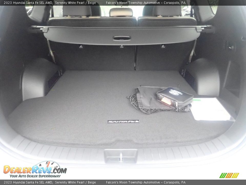 2023 Hyundai Santa Fe SEL AWD Serenity White Pearl / Beige Photo #4