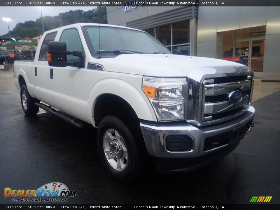 2016 Ford F250 Super Duty XLT Crew Cab 4x4 Oxford White / Steel Photo #8