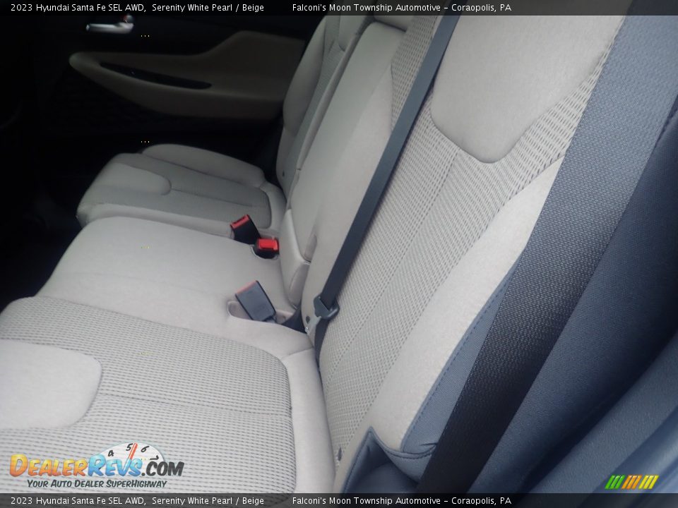 2023 Hyundai Santa Fe SEL AWD Serenity White Pearl / Beige Photo #11