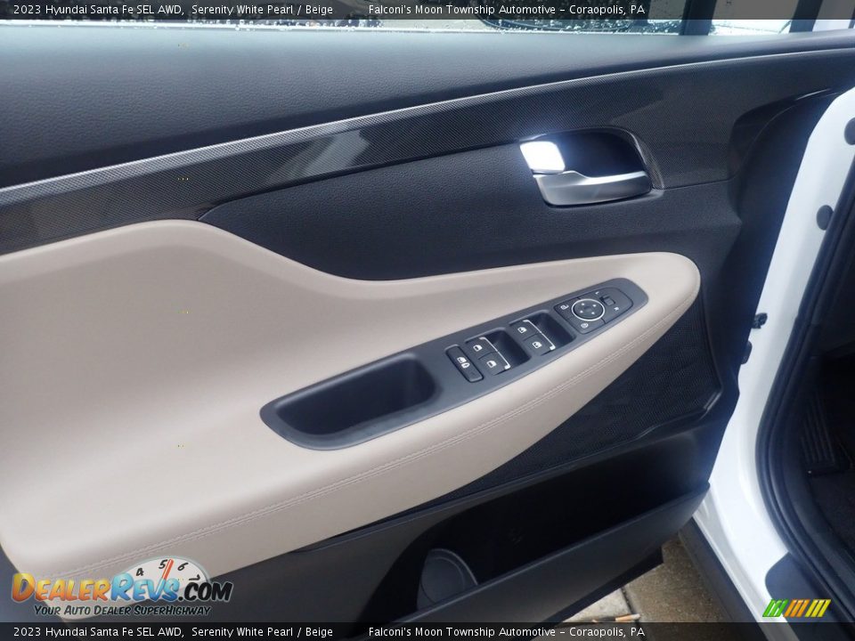2023 Hyundai Santa Fe SEL AWD Serenity White Pearl / Beige Photo #14