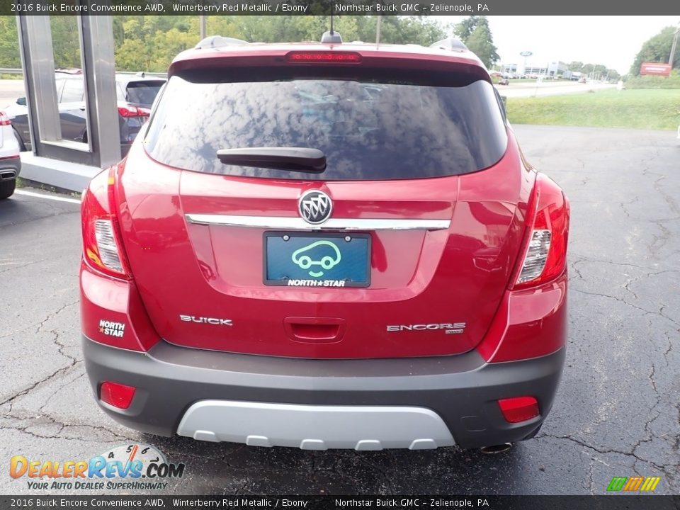 2016 Buick Encore Convenience AWD Winterberry Red Metallic / Ebony Photo #5