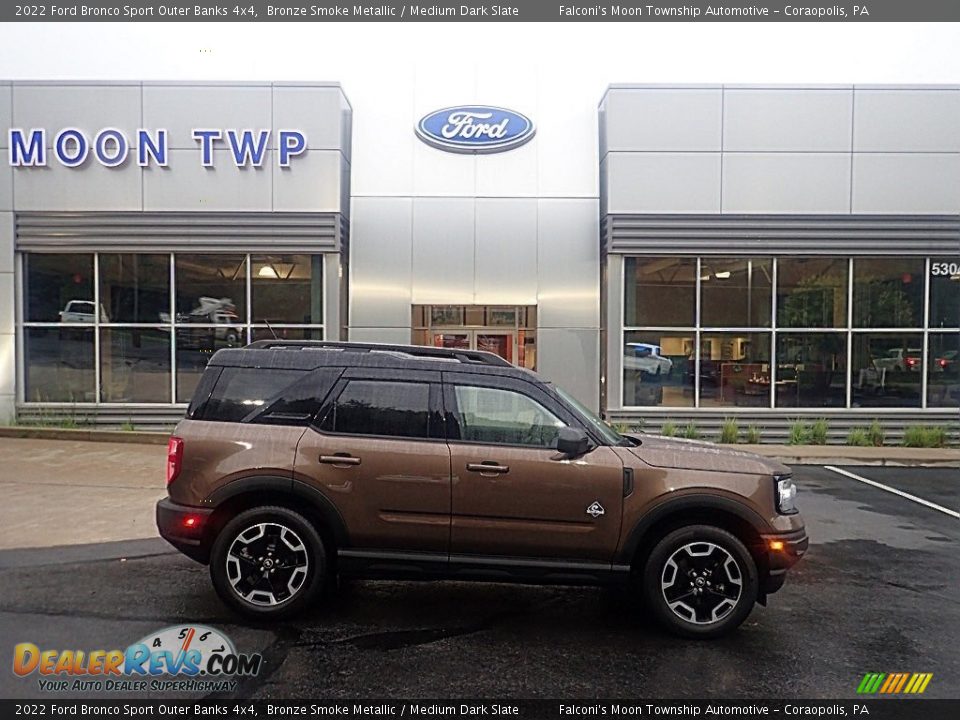 2022 Ford Bronco Sport Outer Banks 4x4 Bronze Smoke Metallic / Medium Dark Slate Photo #1