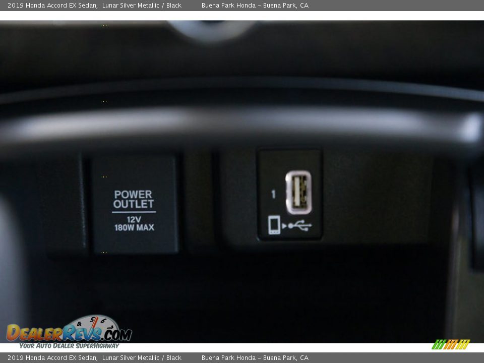 2019 Honda Accord EX Sedan Lunar Silver Metallic / Black Photo #17