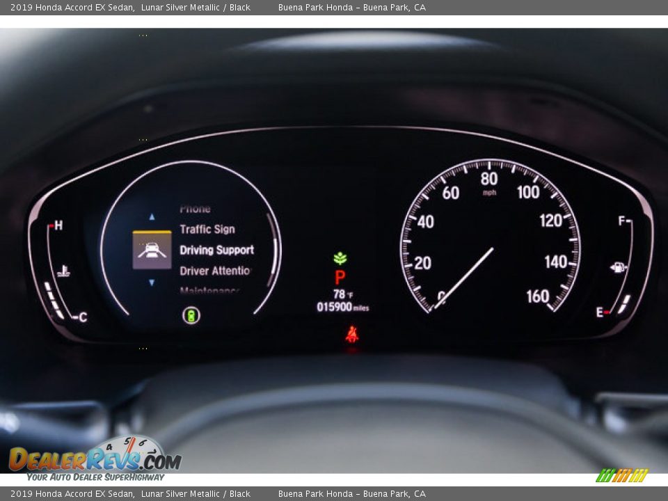2019 Honda Accord EX Sedan Lunar Silver Metallic / Black Photo #28