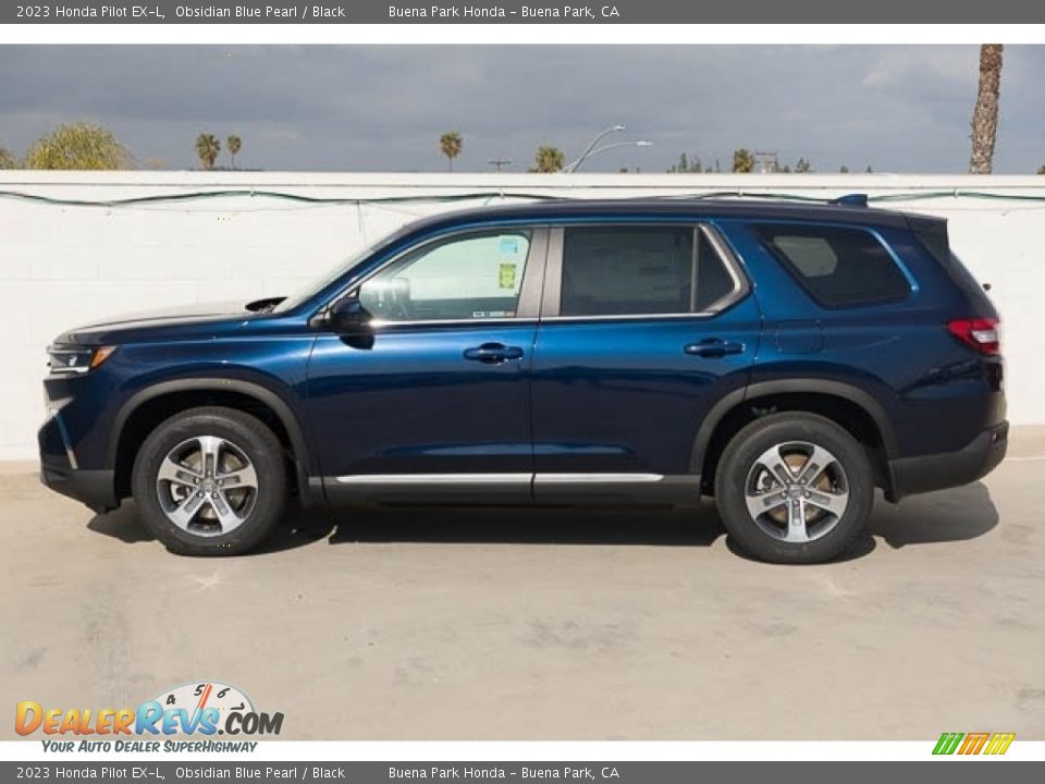 2023 Honda Pilot EX-L Obsidian Blue Pearl / Black Photo #4