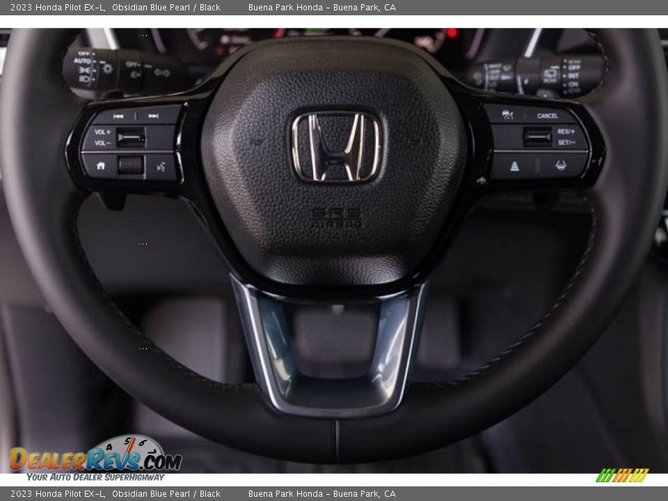 2023 Honda Pilot EX-L Obsidian Blue Pearl / Black Photo #19