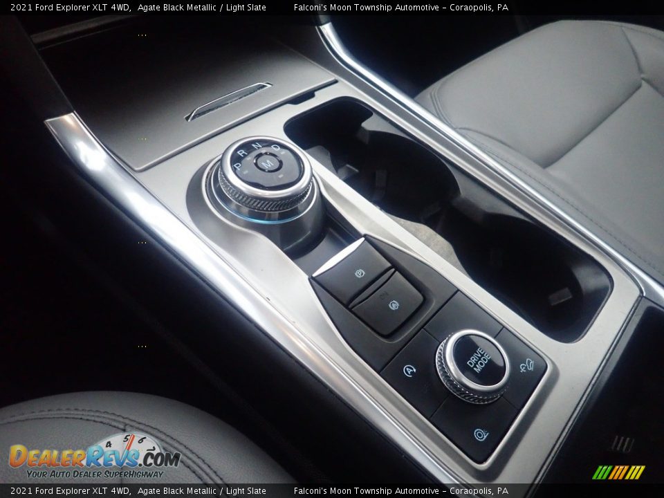 2021 Ford Explorer XLT 4WD Agate Black Metallic / Light Slate Photo #24