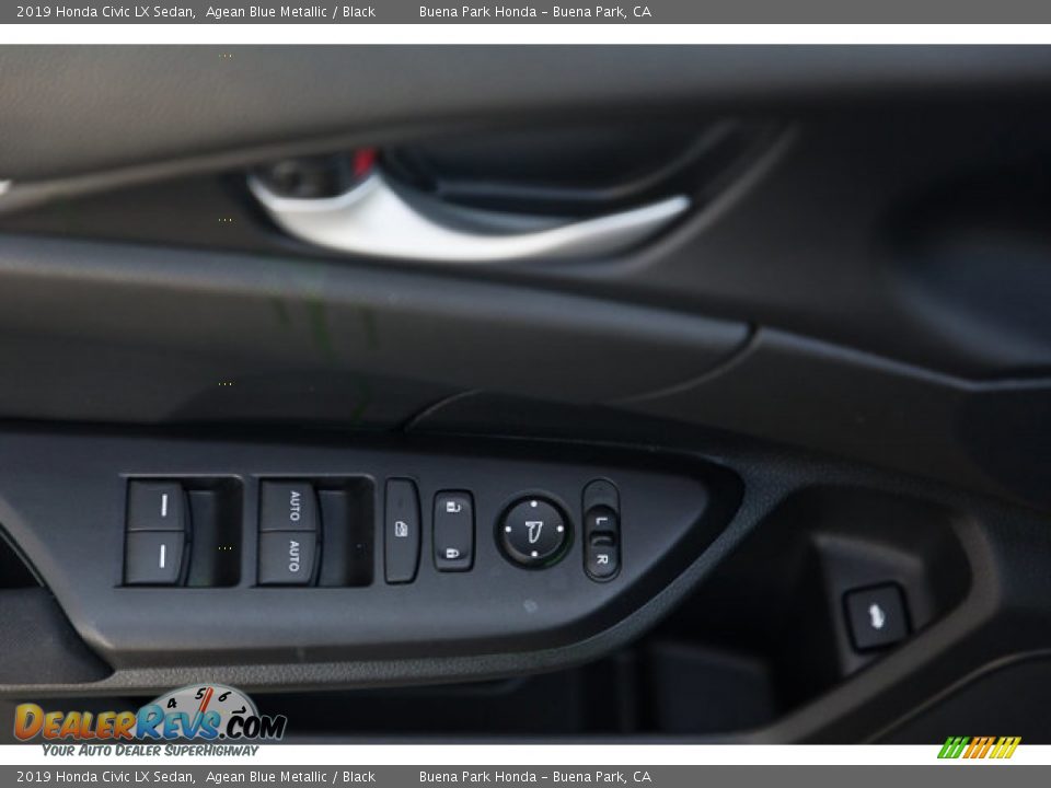 2019 Honda Civic LX Sedan Agean Blue Metallic / Black Photo #29