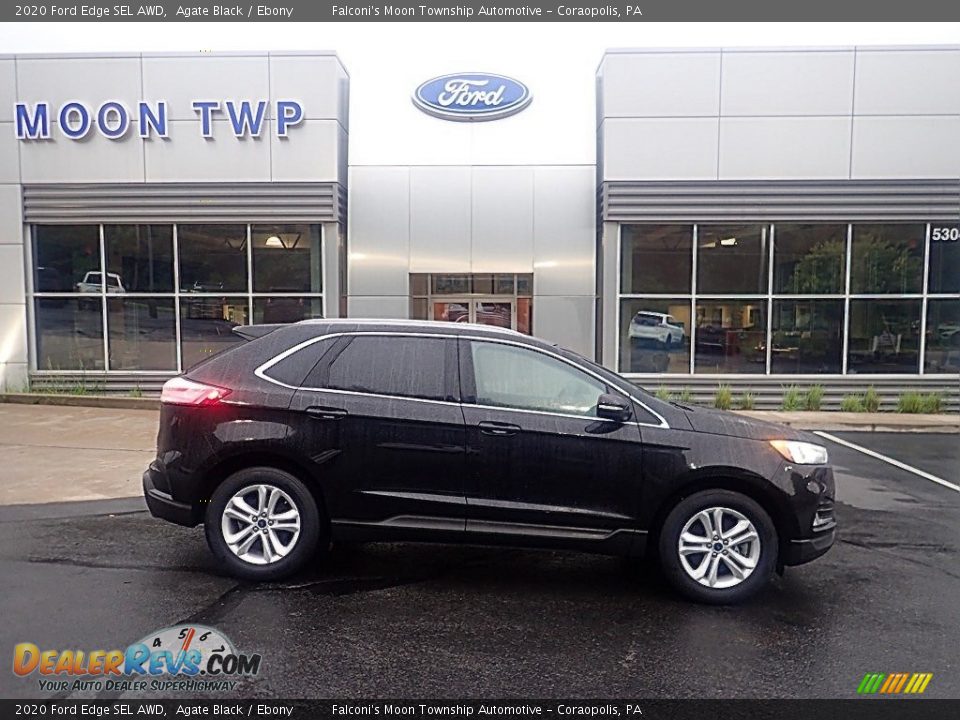 2020 Ford Edge SEL AWD Agate Black / Ebony Photo #1