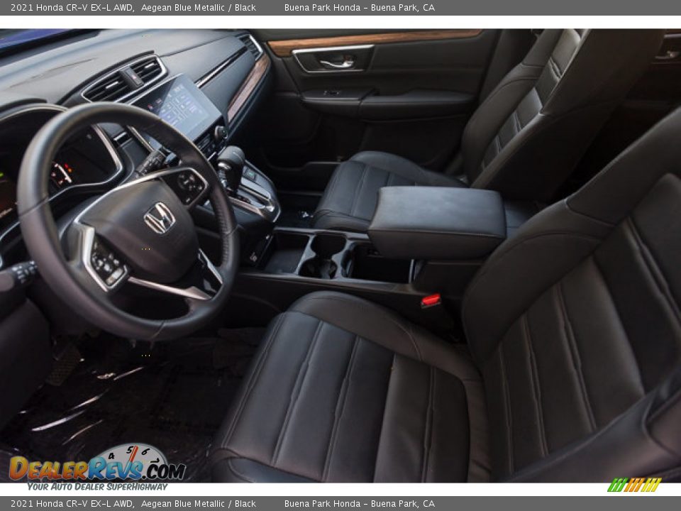 2021 Honda CR-V EX-L AWD Aegean Blue Metallic / Black Photo #3