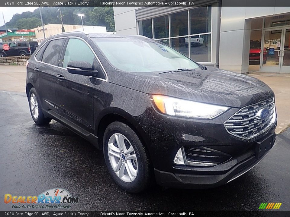 2020 Ford Edge SEL AWD Agate Black / Ebony Photo #8