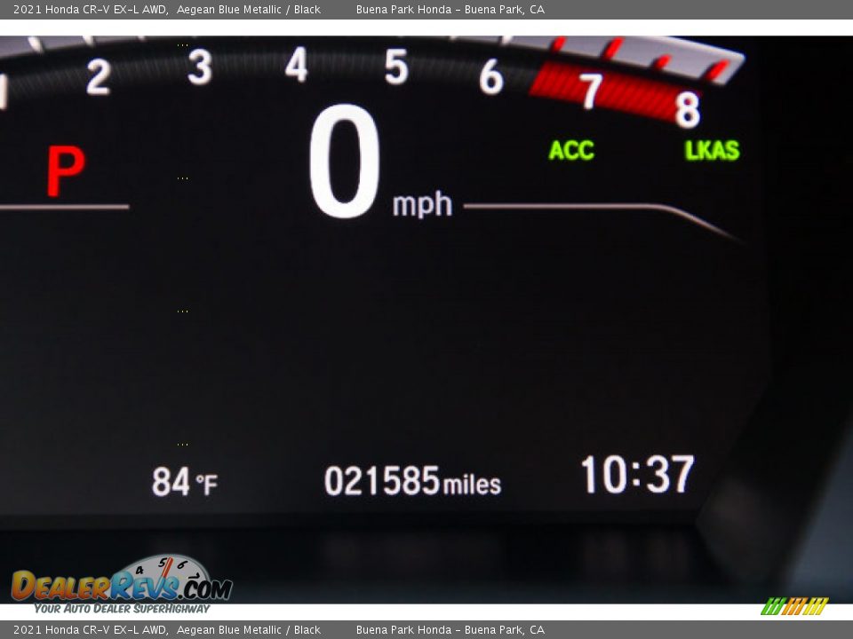 2021 Honda CR-V EX-L AWD Aegean Blue Metallic / Black Photo #6