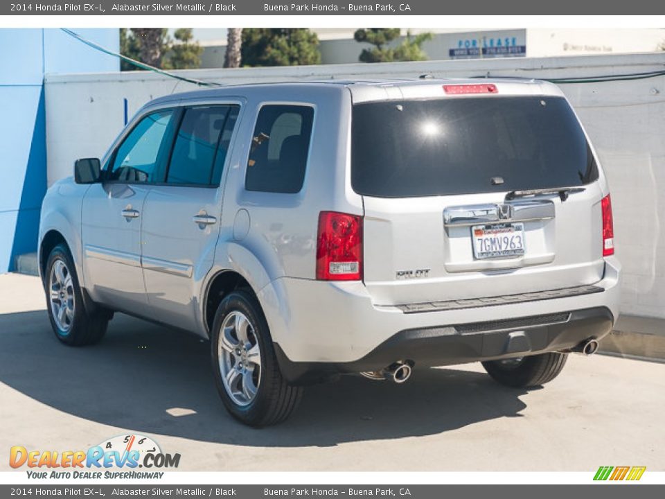 2014 Honda Pilot EX-L Alabaster Silver Metallic / Black Photo #2