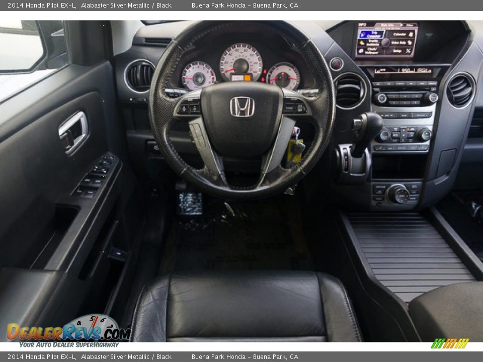 Black Interior - 2014 Honda Pilot EX-L Photo #5