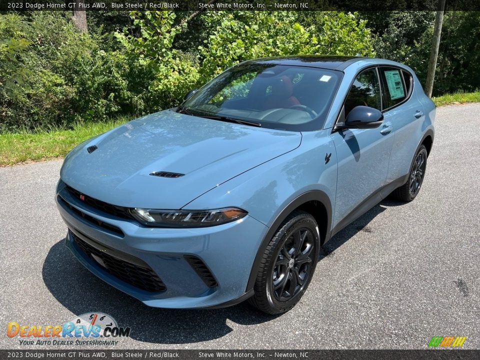 2023 Dodge Hornet GT Plus AWD Blue Steele / Red/Black Photo #2