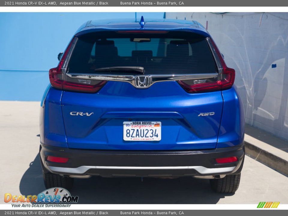 2021 Honda CR-V EX-L AWD Aegean Blue Metallic / Black Photo #9