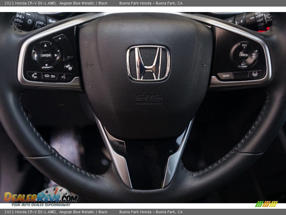 2021 Honda CR-V EX-L AWD Aegean Blue Metallic / Black Photo #11