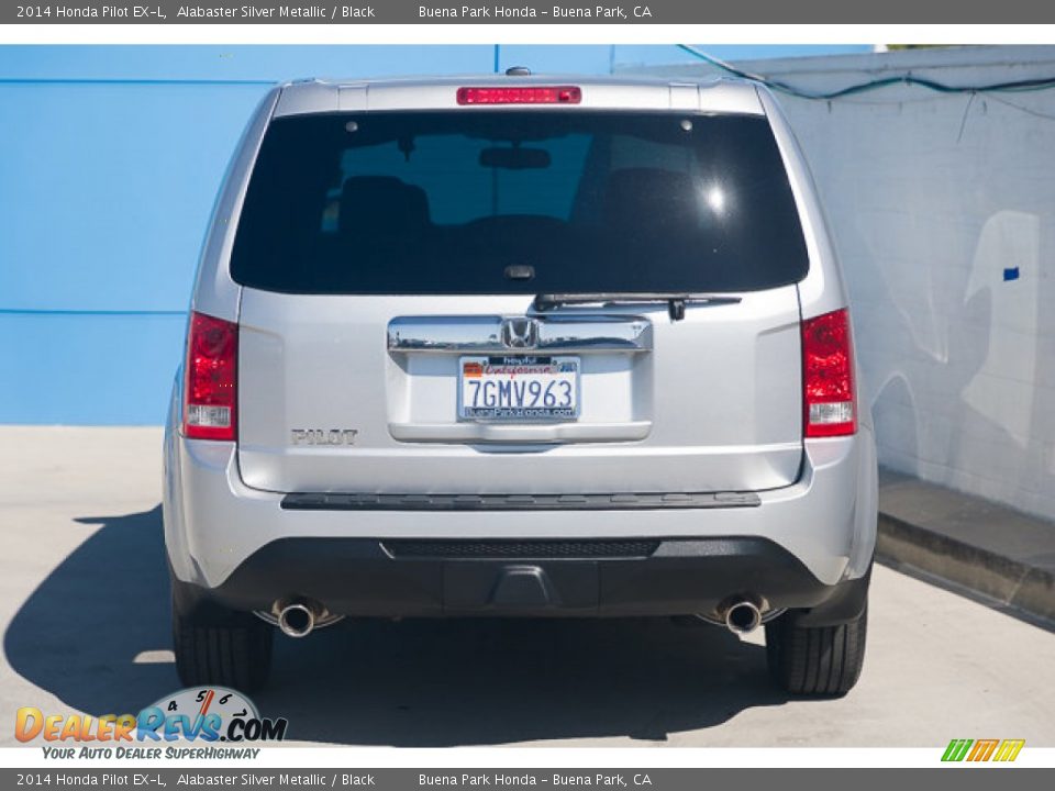 2014 Honda Pilot EX-L Alabaster Silver Metallic / Black Photo #9