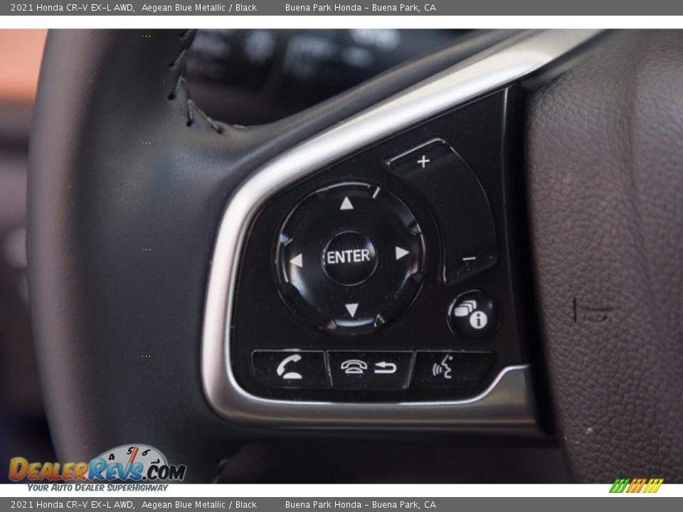 2021 Honda CR-V EX-L AWD Aegean Blue Metallic / Black Photo #12