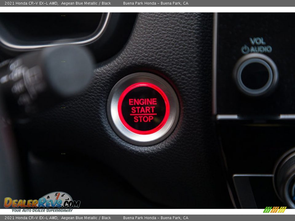 2021 Honda CR-V EX-L AWD Aegean Blue Metallic / Black Photo #14