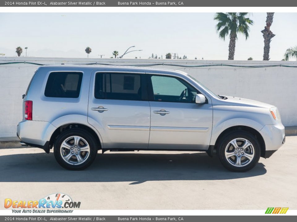 2014 Honda Pilot EX-L Alabaster Silver Metallic / Black Photo #12