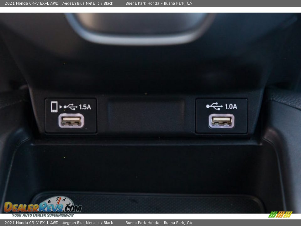 2021 Honda CR-V EX-L AWD Aegean Blue Metallic / Black Photo #15