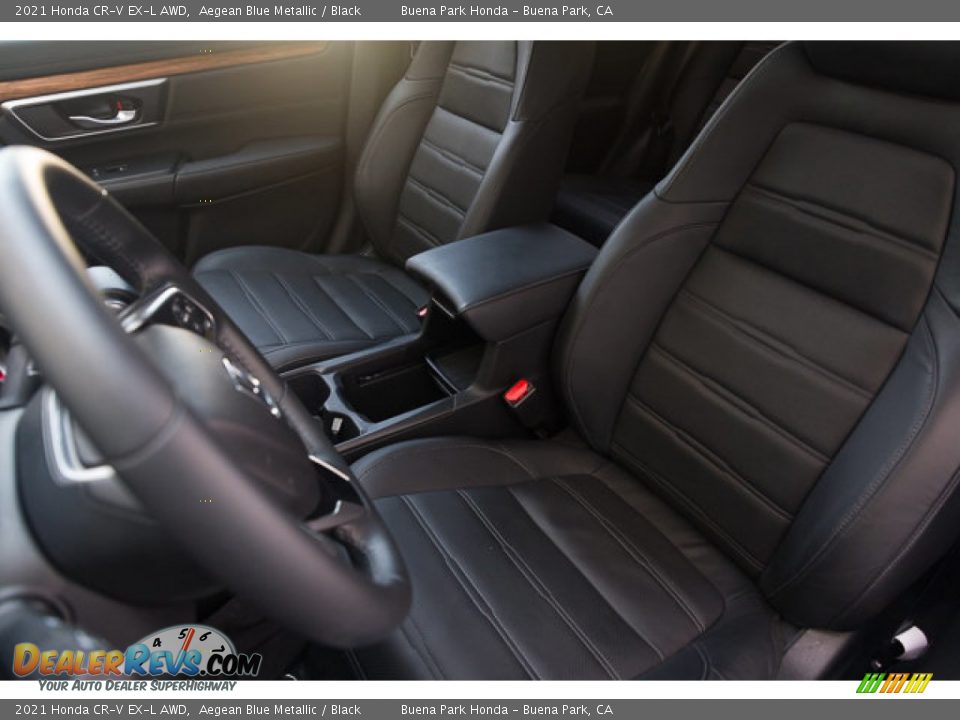 2021 Honda CR-V EX-L AWD Aegean Blue Metallic / Black Photo #17