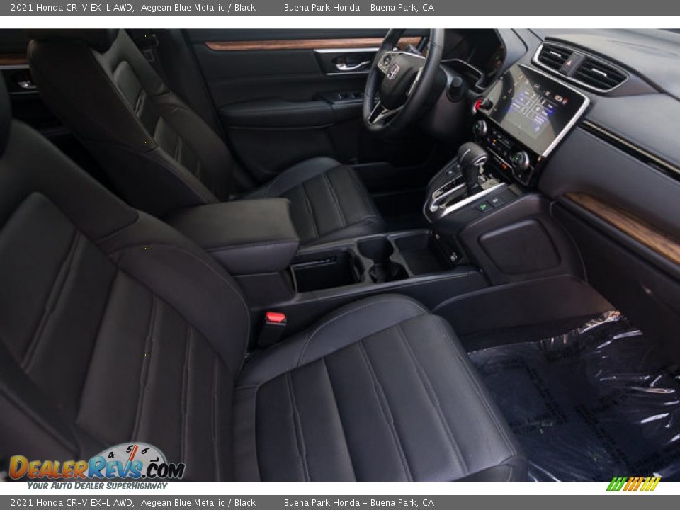 2021 Honda CR-V EX-L AWD Aegean Blue Metallic / Black Photo #22