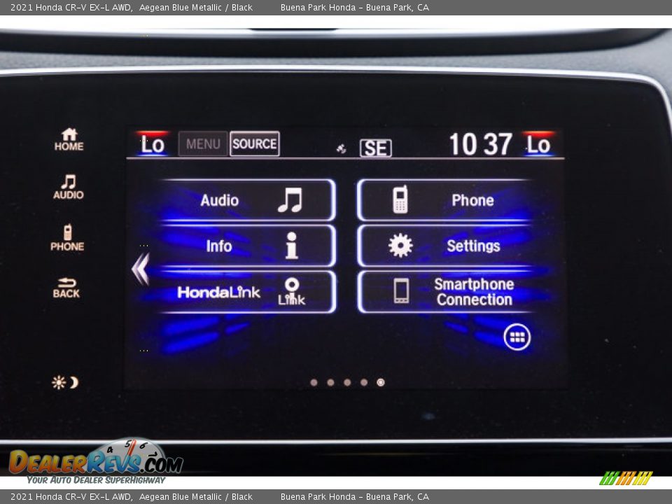 2021 Honda CR-V EX-L AWD Aegean Blue Metallic / Black Photo #24