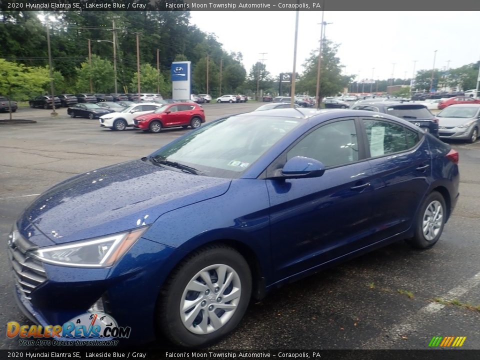 2020 Hyundai Elantra SE Lakeside Blue / Gray Photo #1