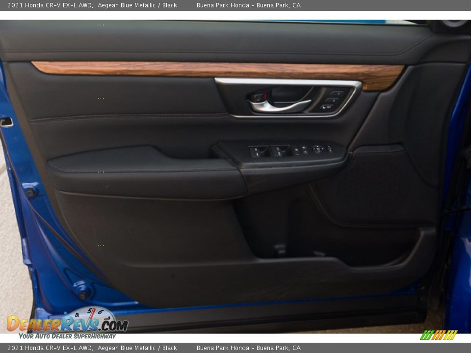 2021 Honda CR-V EX-L AWD Aegean Blue Metallic / Black Photo #27