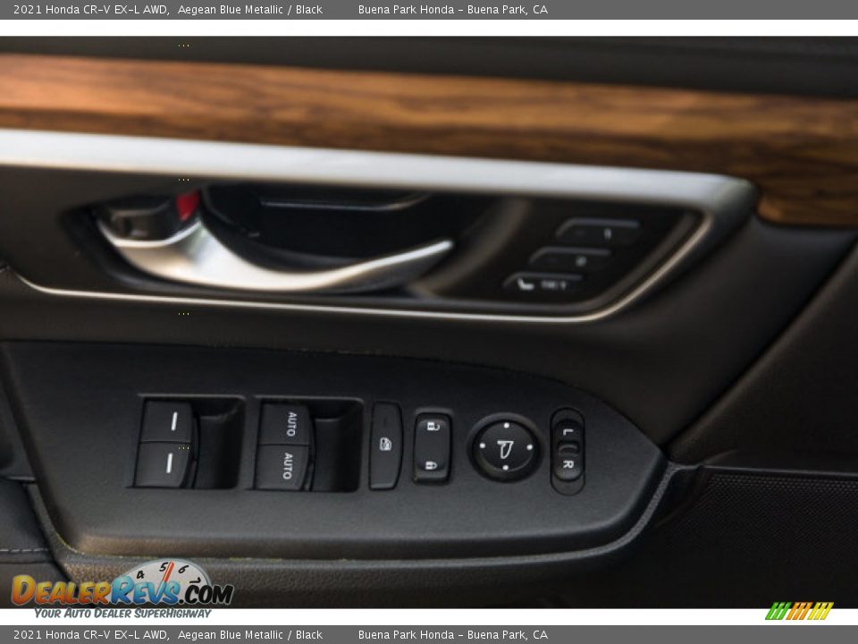 2021 Honda CR-V EX-L AWD Aegean Blue Metallic / Black Photo #28