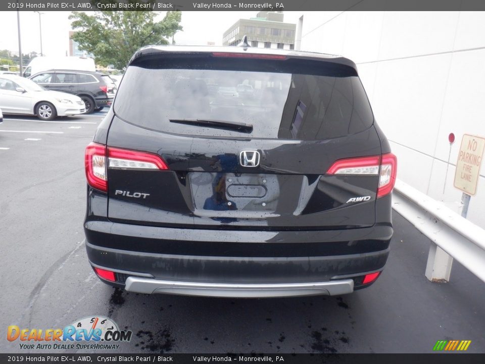 2019 Honda Pilot EX-L AWD Crystal Black Pearl / Black Photo #9