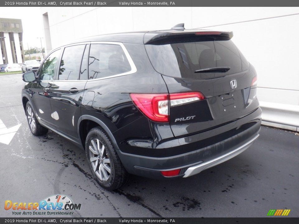 2019 Honda Pilot EX-L AWD Crystal Black Pearl / Black Photo #10