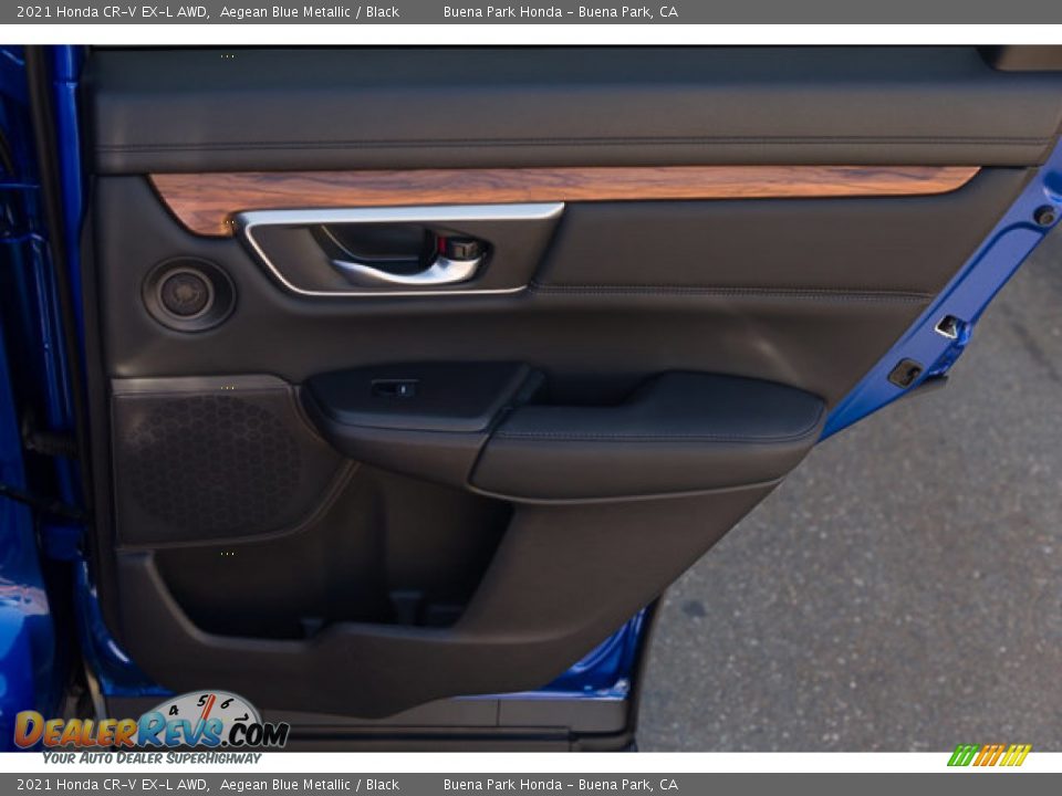 2021 Honda CR-V EX-L AWD Aegean Blue Metallic / Black Photo #31