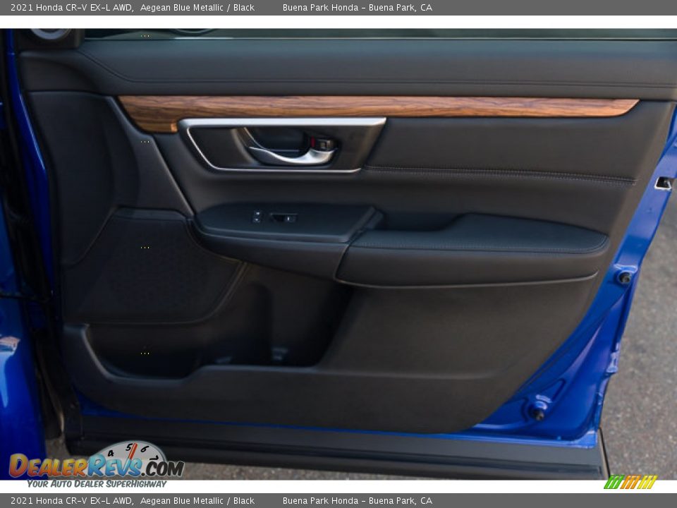 2021 Honda CR-V EX-L AWD Aegean Blue Metallic / Black Photo #32