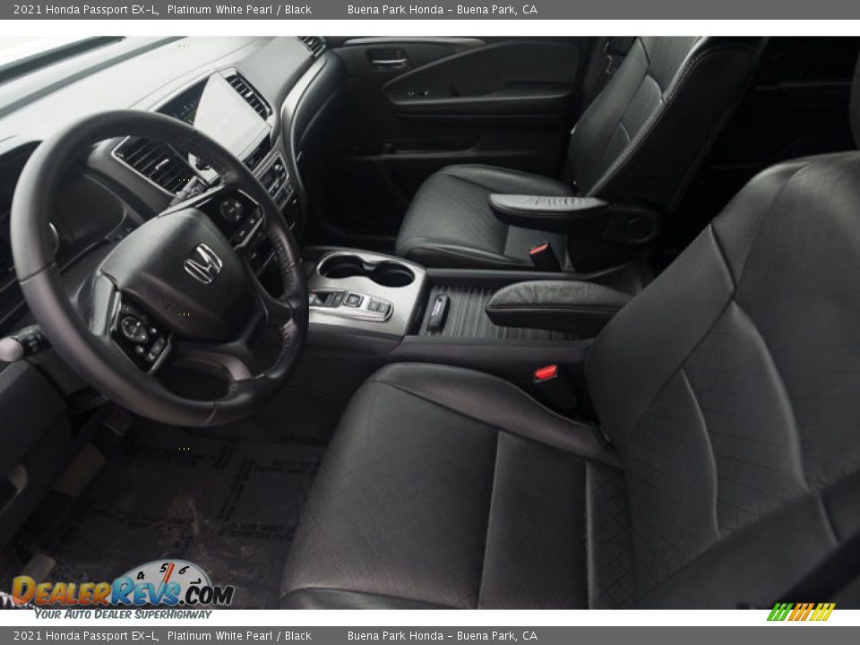 2021 Honda Passport EX-L Platinum White Pearl / Black Photo #3
