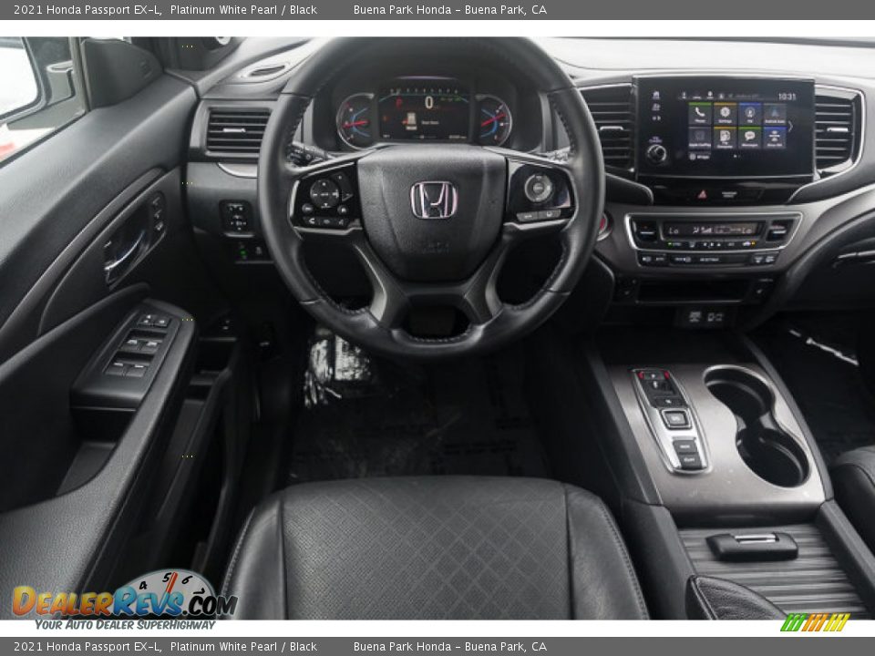 2021 Honda Passport EX-L Platinum White Pearl / Black Photo #5