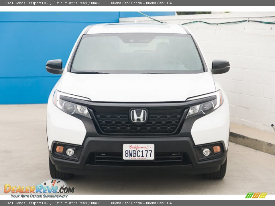 2021 Honda Passport EX-L Platinum White Pearl / Black Photo #7