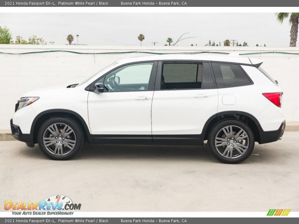 2021 Honda Passport EX-L Platinum White Pearl / Black Photo #8
