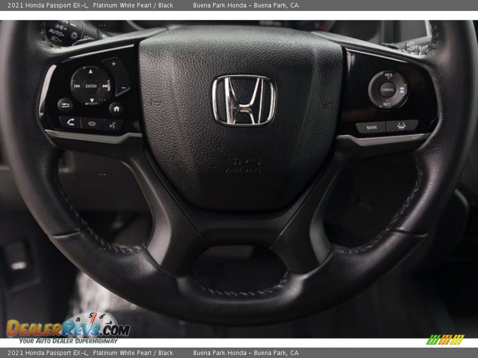 2021 Honda Passport EX-L Platinum White Pearl / Black Photo #13